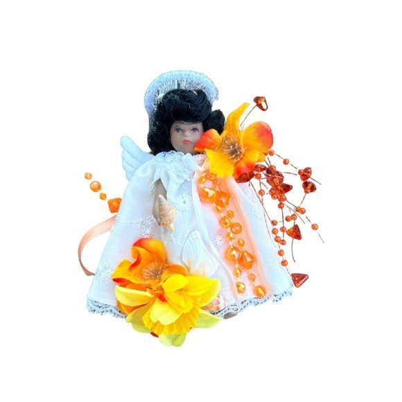 African American Angel Christmas Ornaments - NEW and Handcrafted - Picture 3 of 5